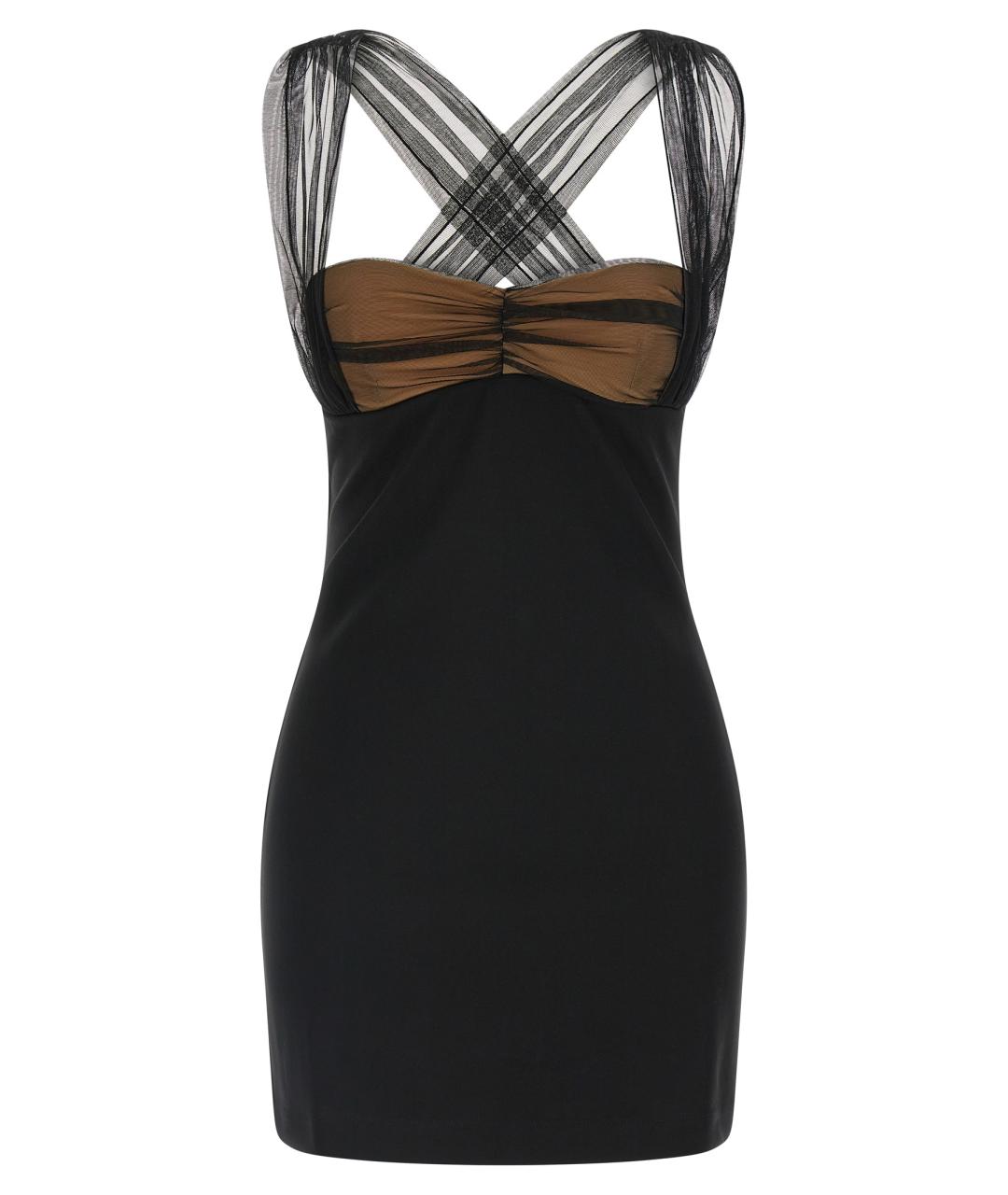 NENSI DOJAKA Черное вискозное платье, фото 1