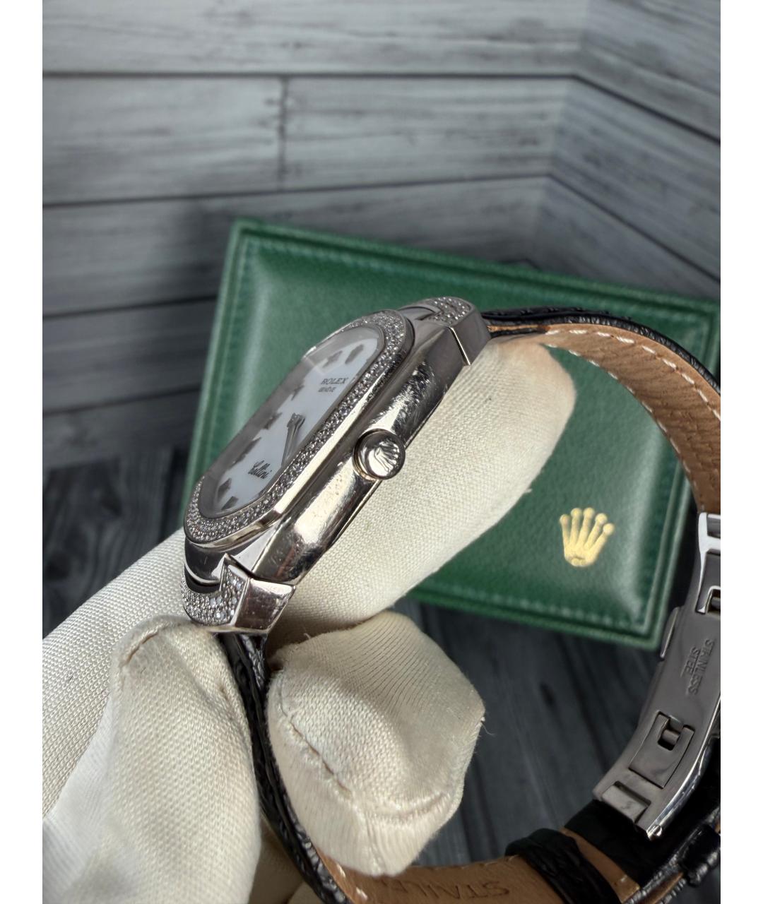 ROLEX Белые часы из белого золота, фото 5