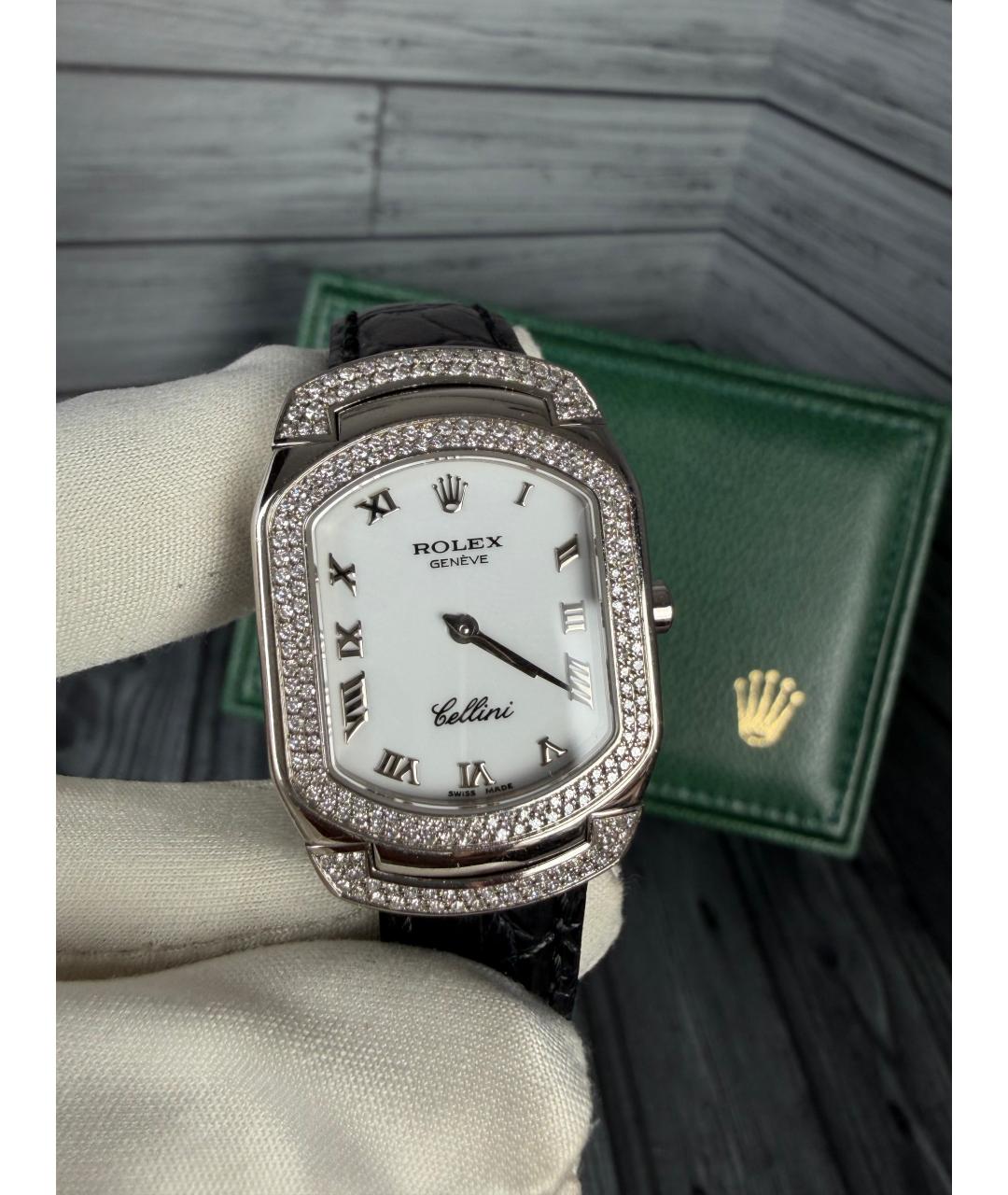 ROLEX Белые часы из белого золота, фото 3