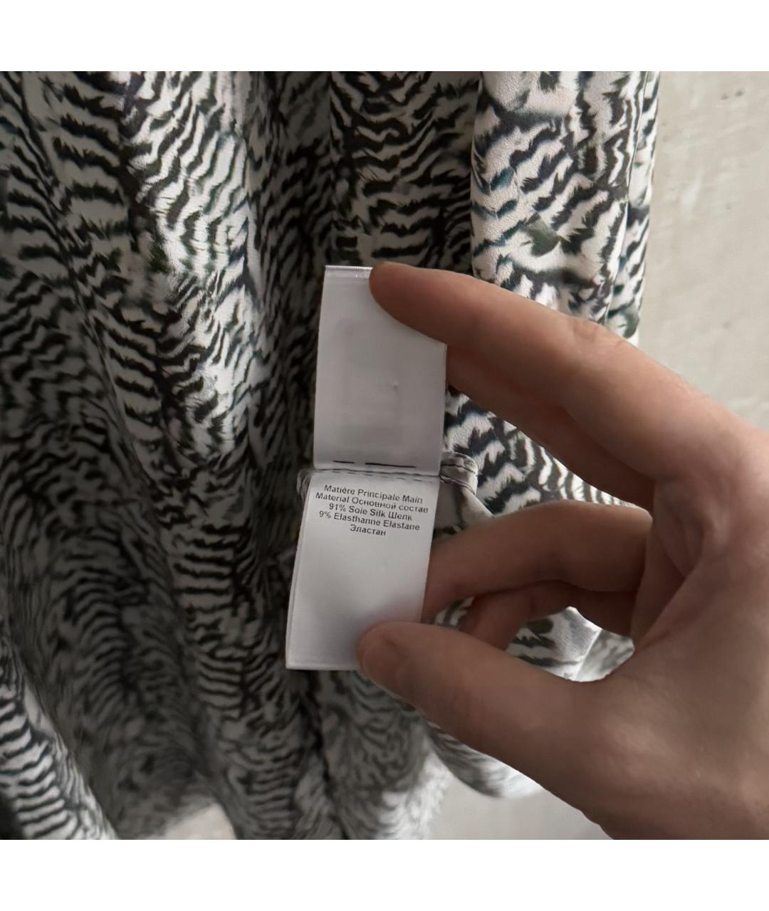 ISABEL MARANT Серая шелковая юбка миди, фото 7