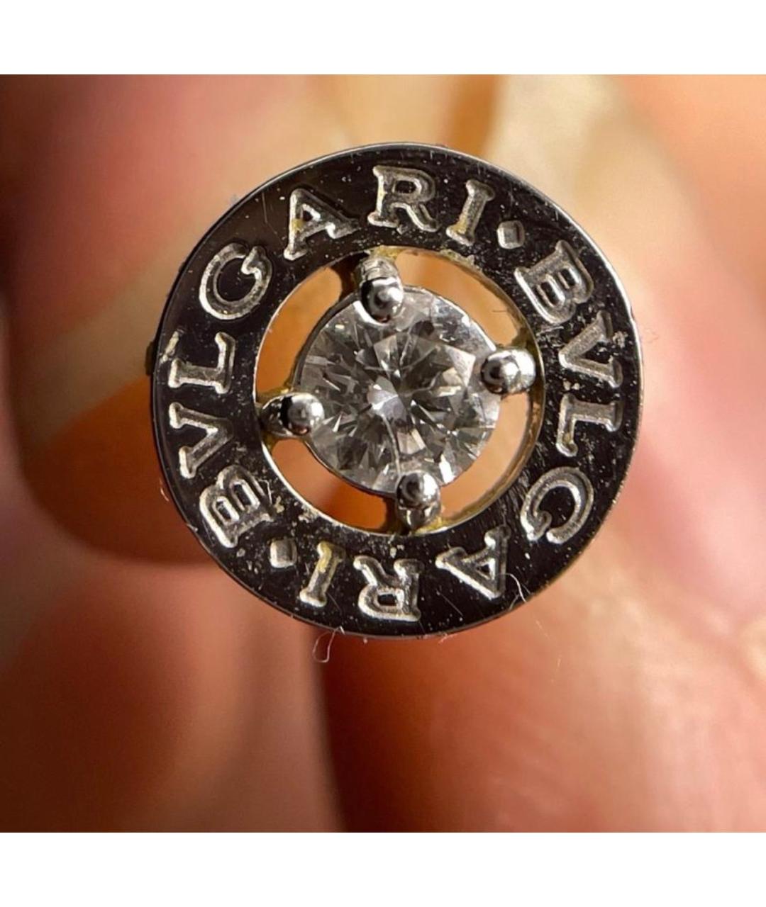 BVLGARI Серебряные серьги из белого золота, фото 5