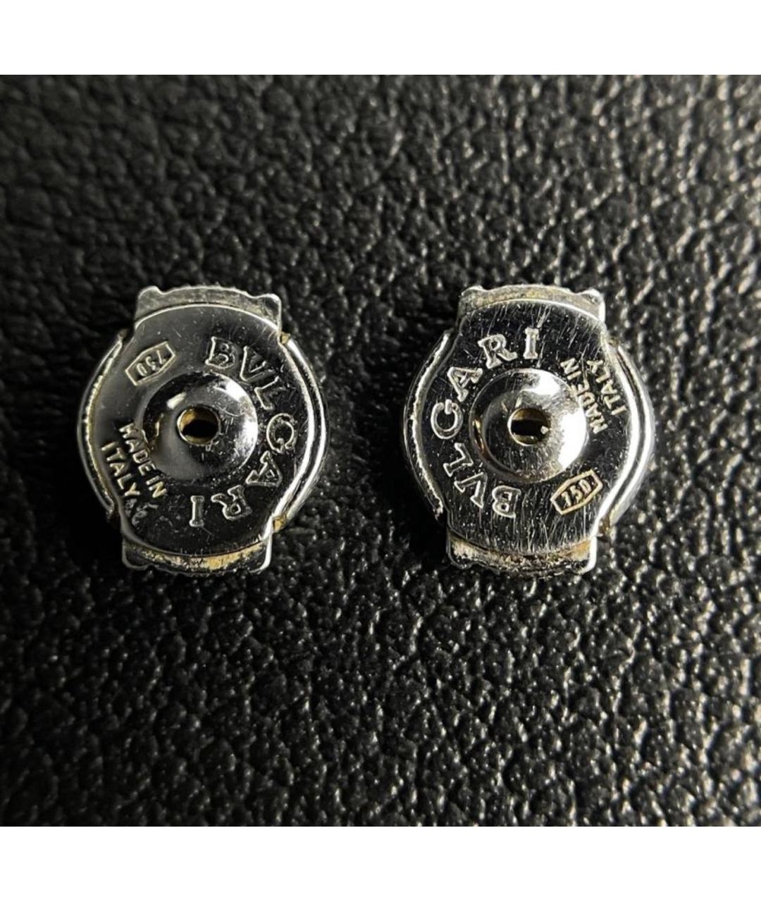 BVLGARI Серебряные серьги из белого золота, фото 4