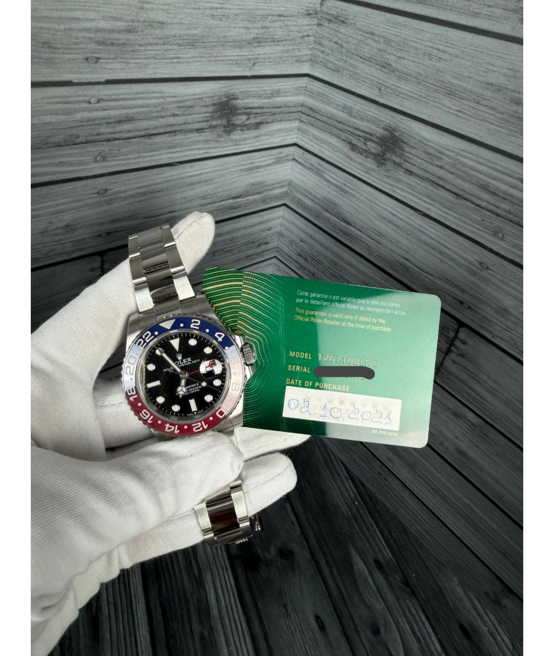 ROLEX Черные часы, фото 2