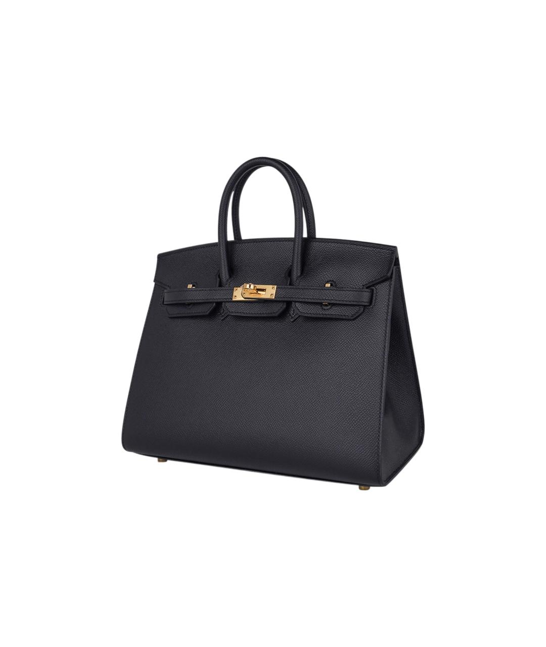 HERMES Черная кожаная сумка через плечо, фото 2