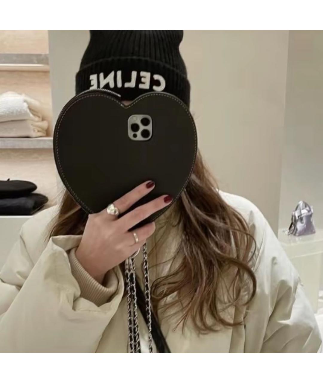 CELINE Черная шерстяная шапка, фото 3