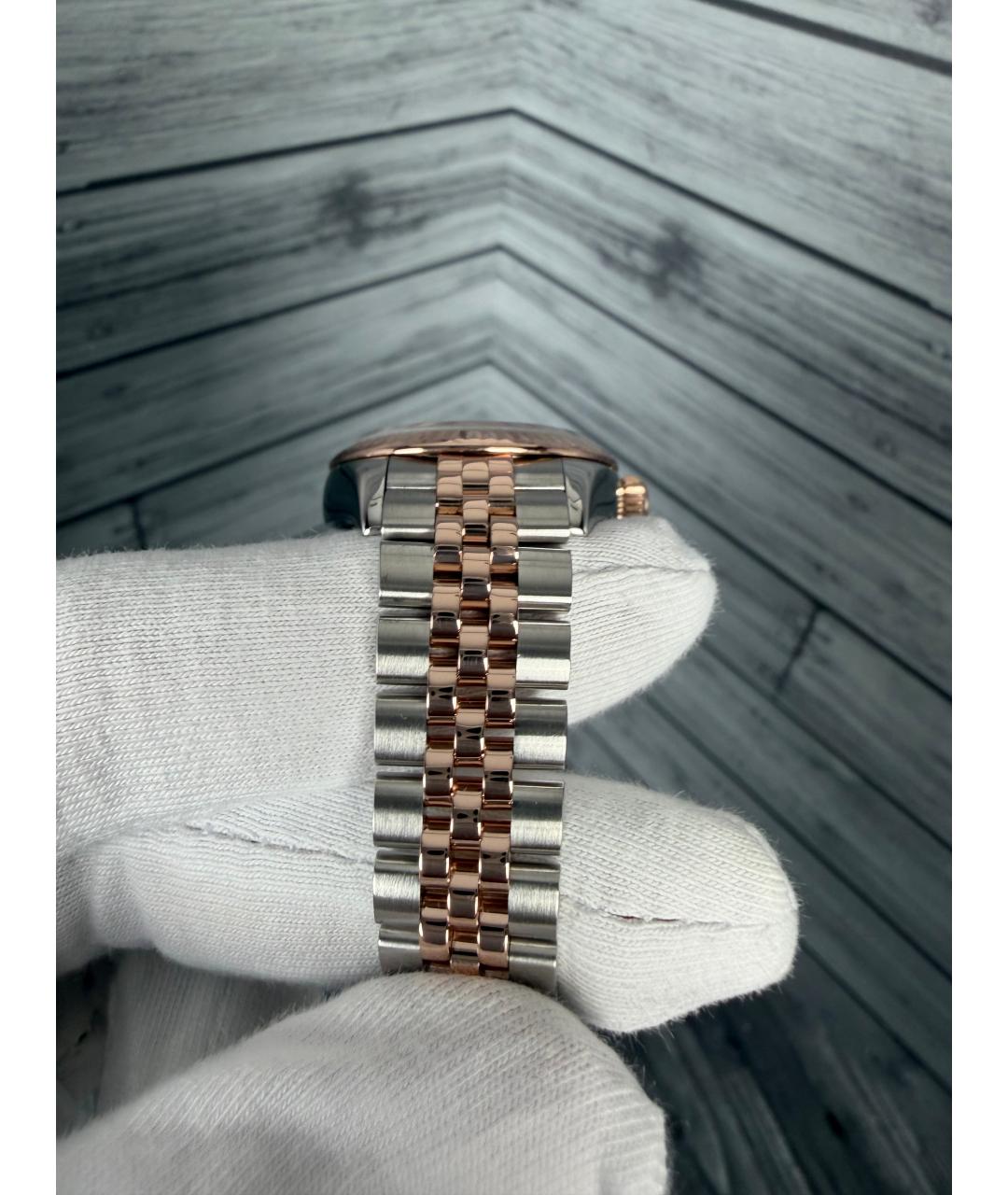 ROLEX Зеленые часы из желтого золота, фото 6