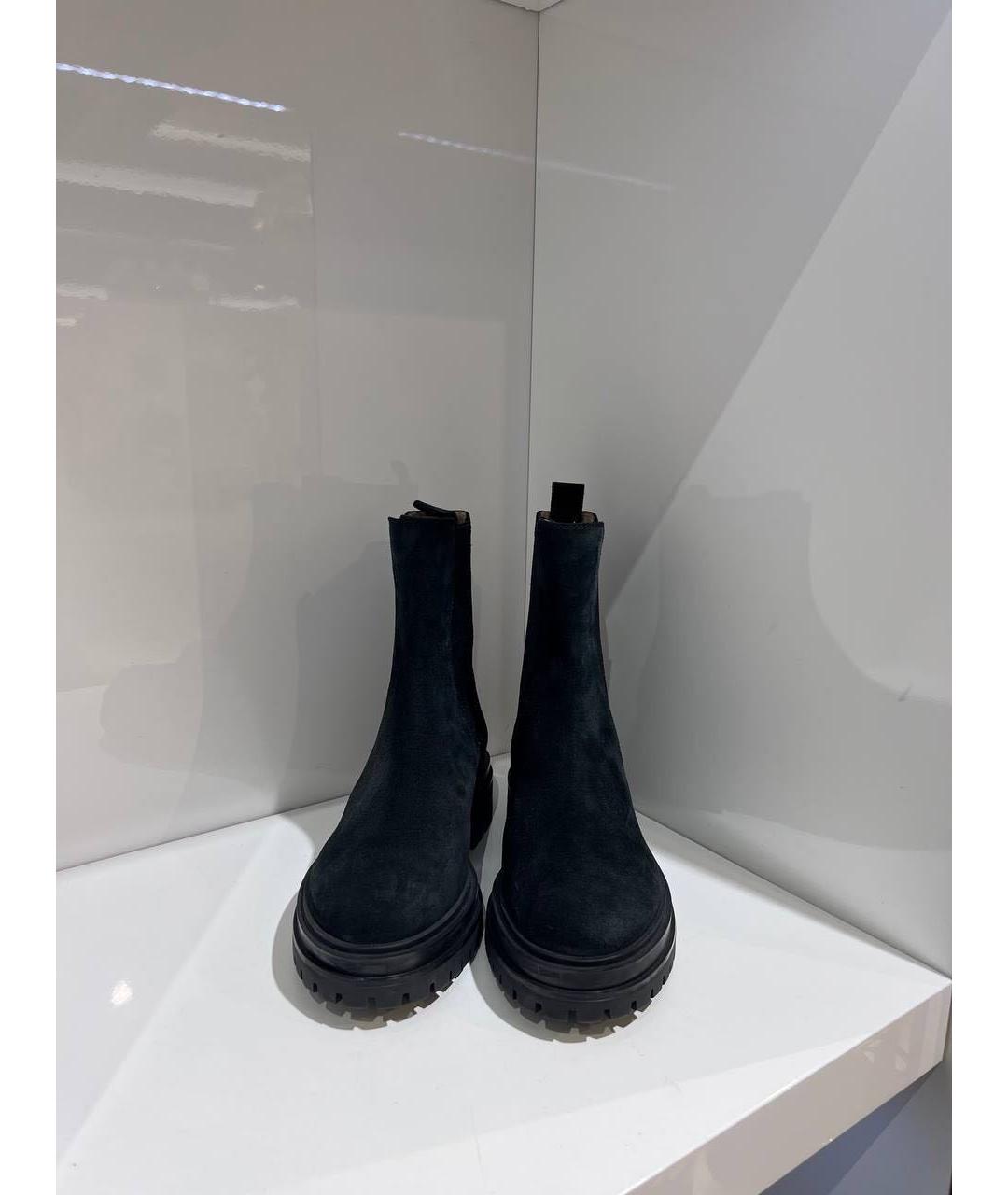 GIANVITO ROSSI Черные замшевые ботинки, фото 3