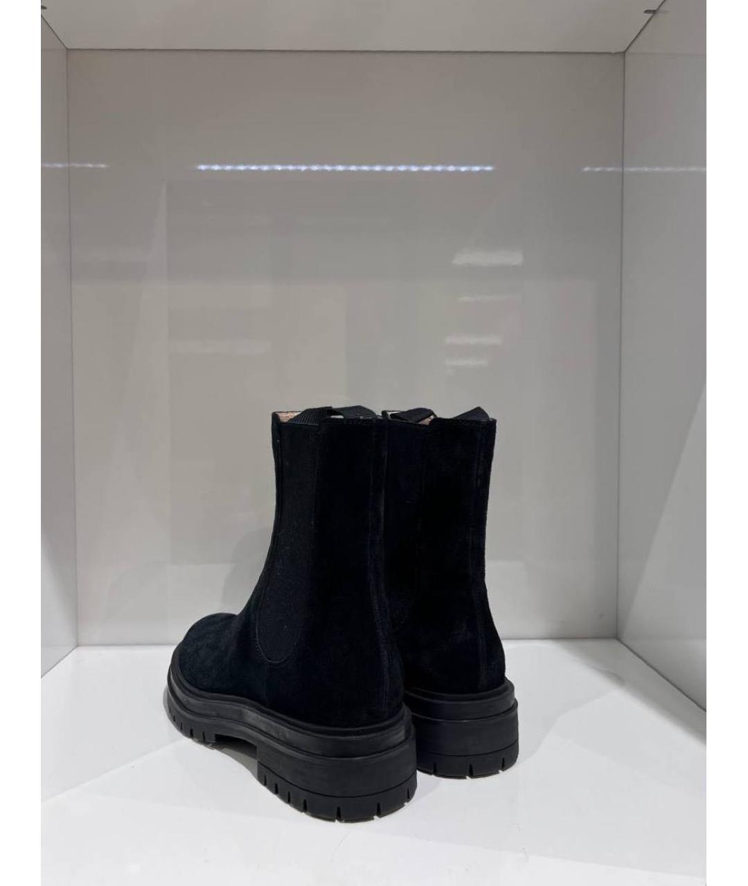 GIANVITO ROSSI Черные замшевые ботинки, фото 4