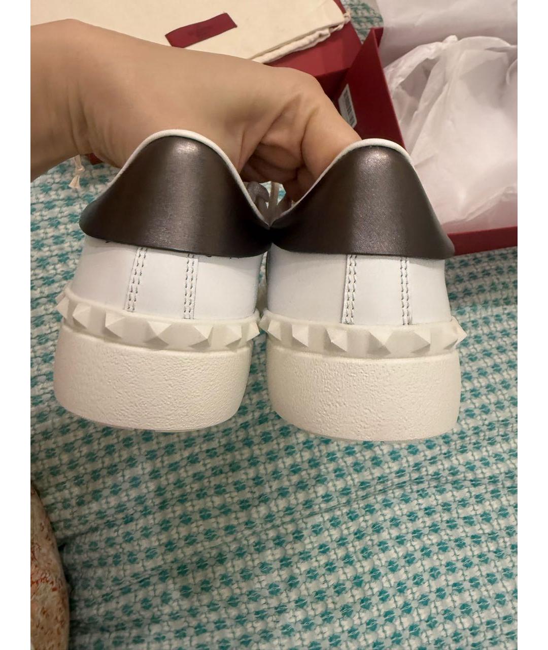 VALENTINO Белые кожаные кеды, фото 5