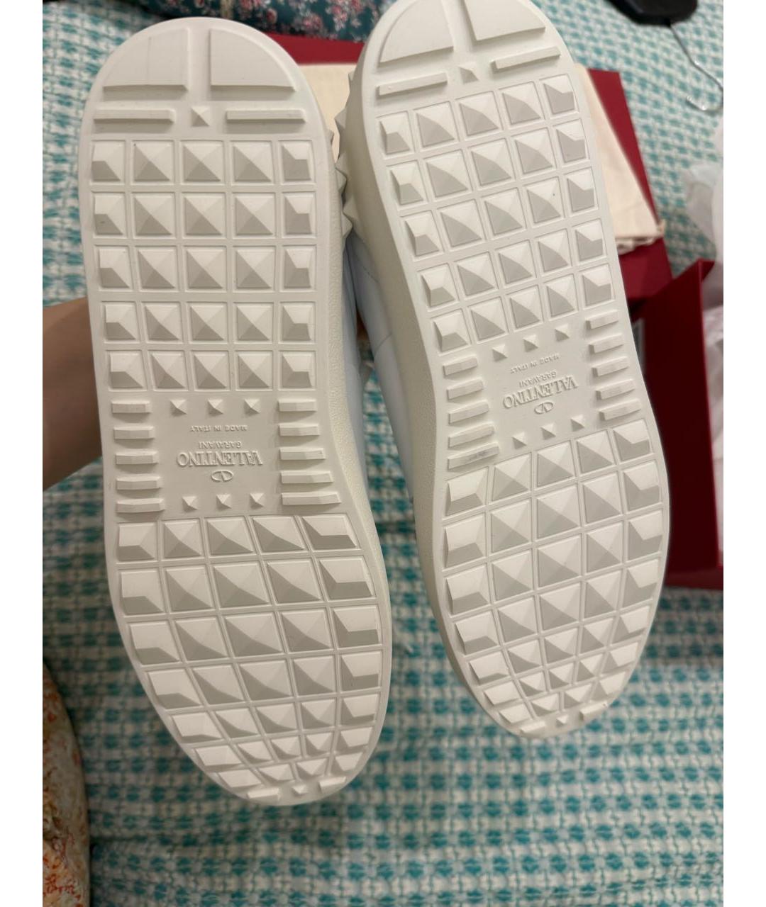 VALENTINO Белые кожаные кеды, фото 6