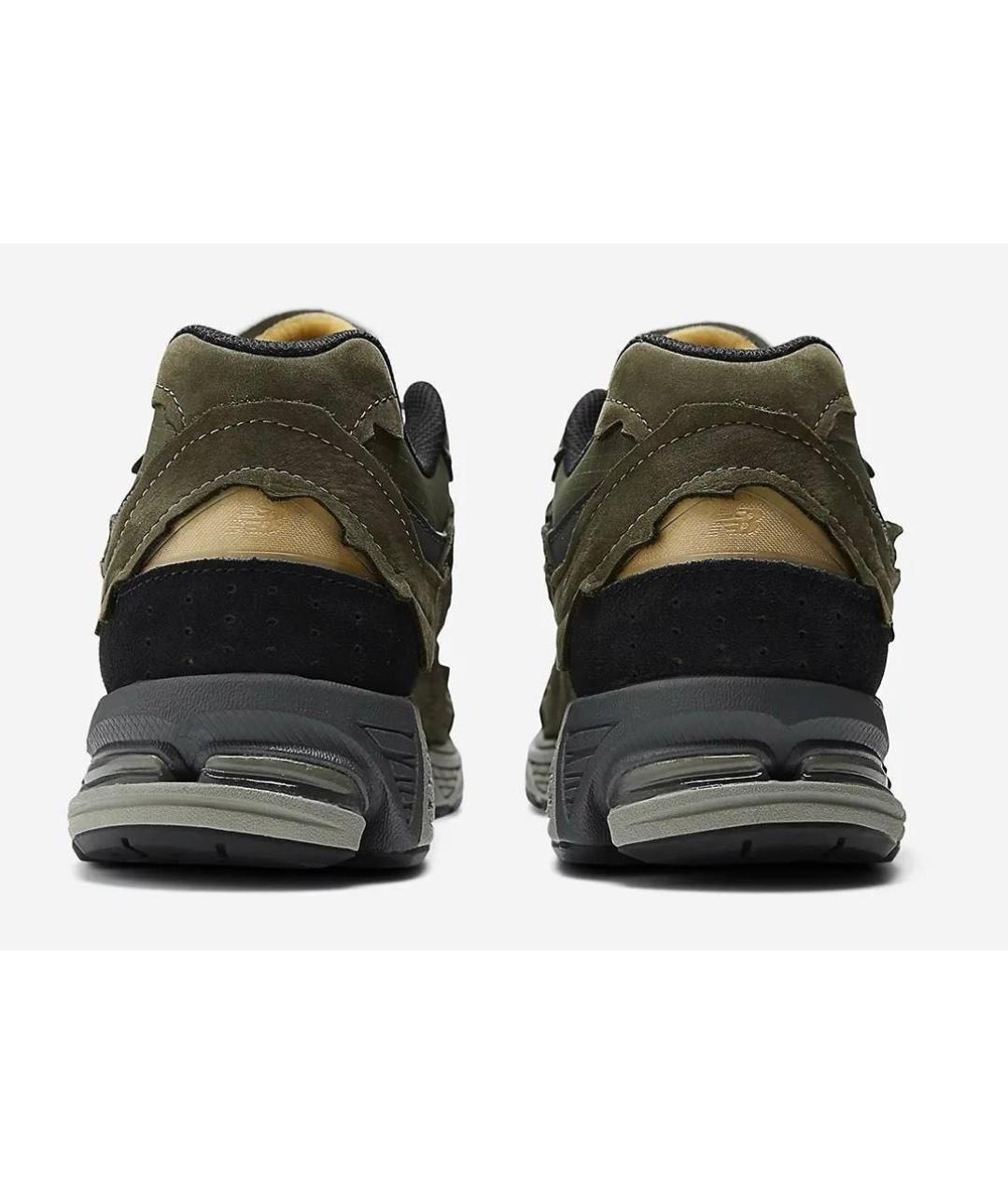 NEW BALANCE Хаки текстильные низкие кроссовки / кеды, фото 4