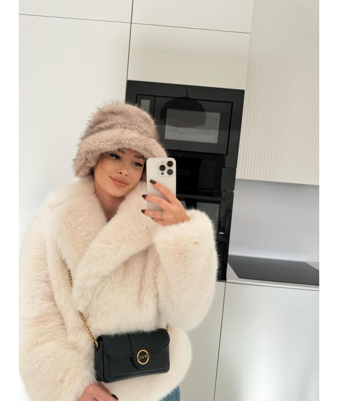 PINKO Черная кожаная сумка через плечо, фото 3