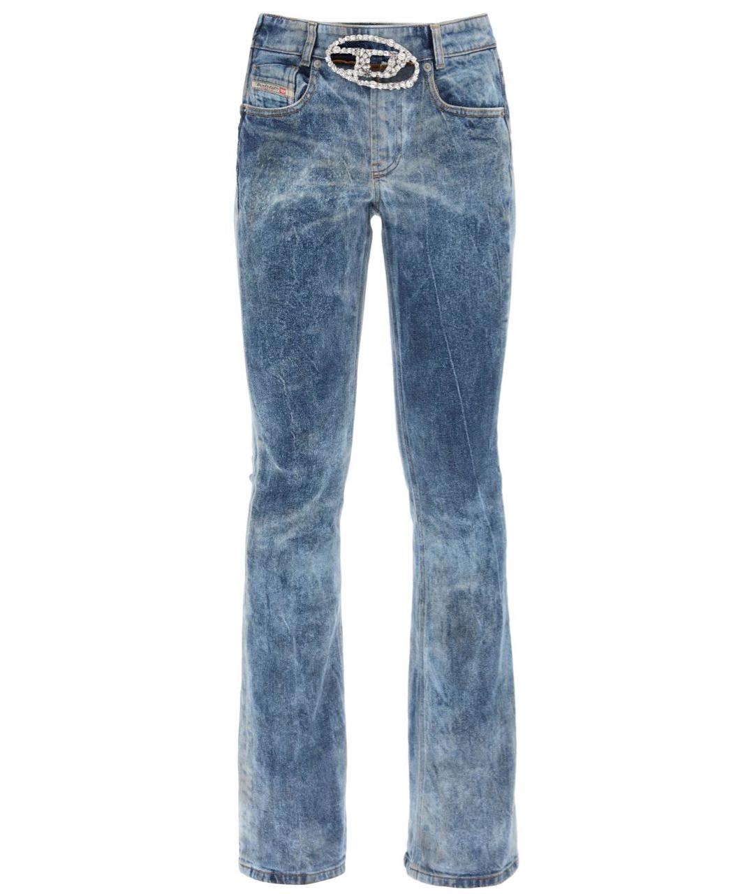 DIESEL Синие хлопко-эластановые джинсы клеш, фото 1