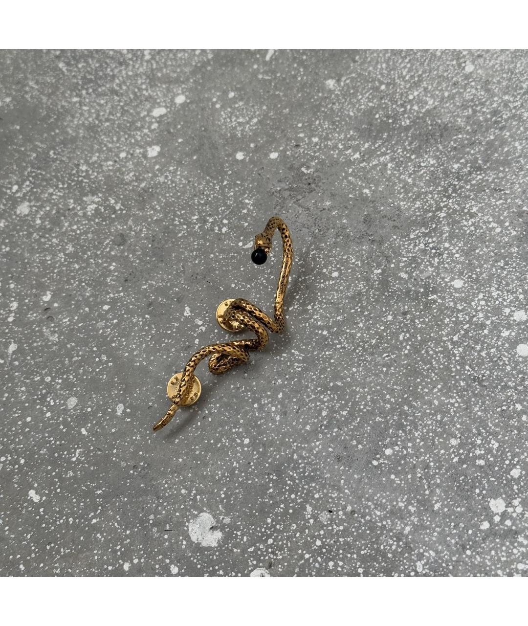 SAINT LAURENT Золотая металлическая булавка / брошь, фото 3