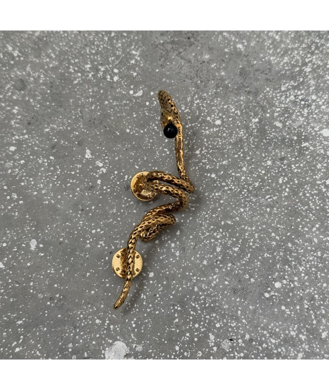 SAINT LAURENT Золотая металлическая булавка / брошь, фото 7