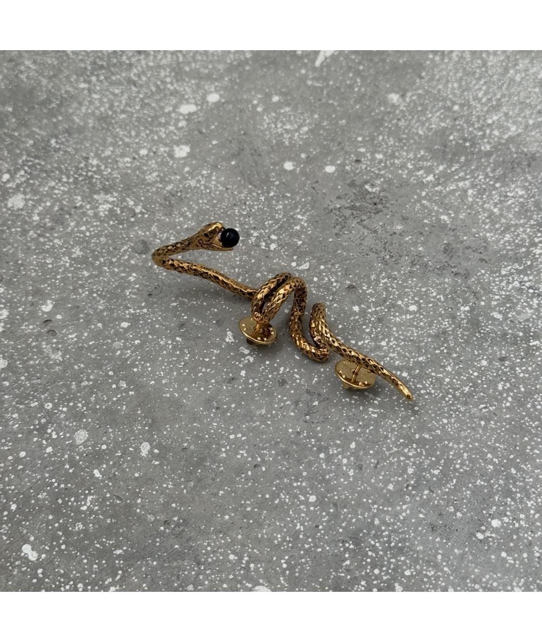 SAINT LAURENT Золотая металлическая булавка / брошь, фото 8