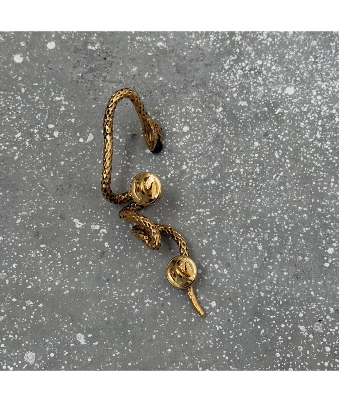 SAINT LAURENT Золотая металлическая булавка / брошь, фото 4
