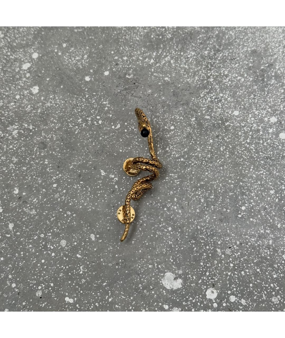 SAINT LAURENT Золотая металлическая булавка / брошь, фото 2