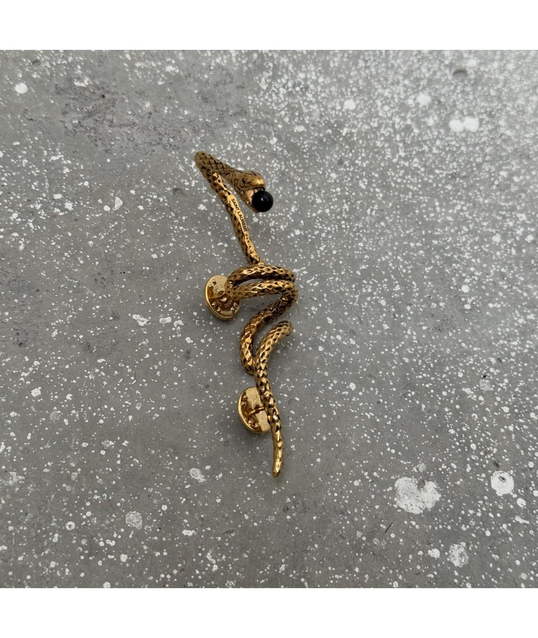 SAINT LAURENT Золотая металлическая булавка / брошь, фото 10