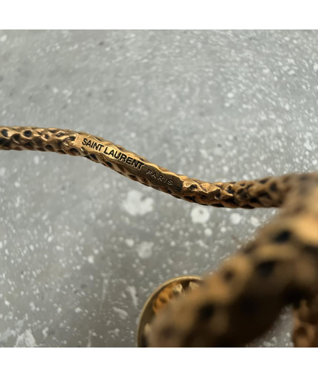 SAINT LAURENT Золотая металлическая булавка / брошь, фото 6