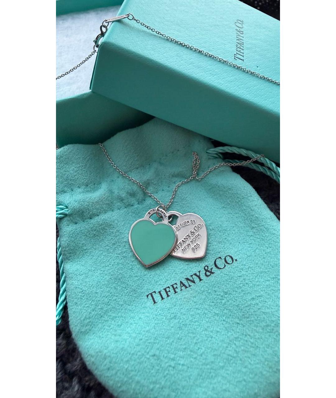 TIFFANY&CO Серебряное серебряное колье, фото 8