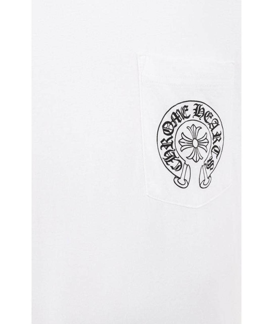CHROME HEARTS Белая хлопковая футболка, фото 3