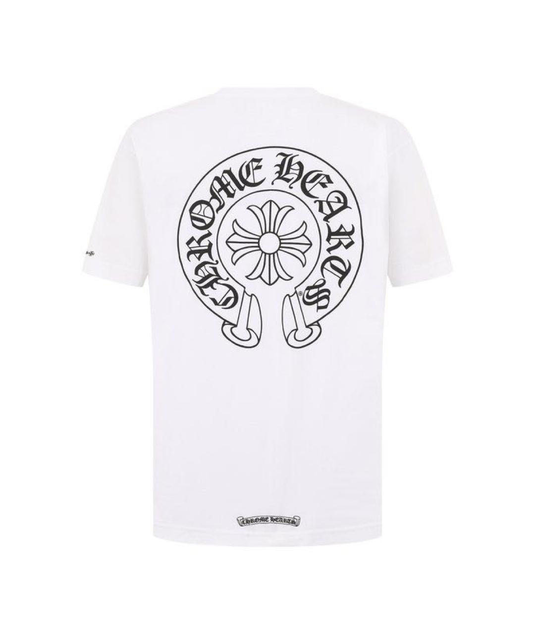CHROME HEARTS Белая хлопковая футболка, фото 2