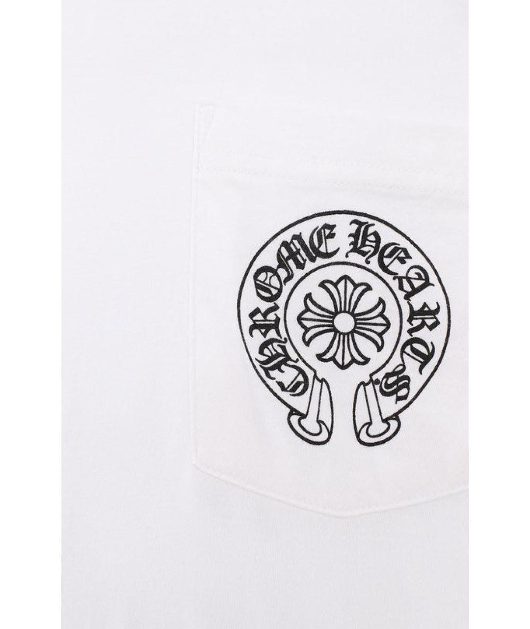 CHROME HEARTS Белая хлопковая футболка, фото 3