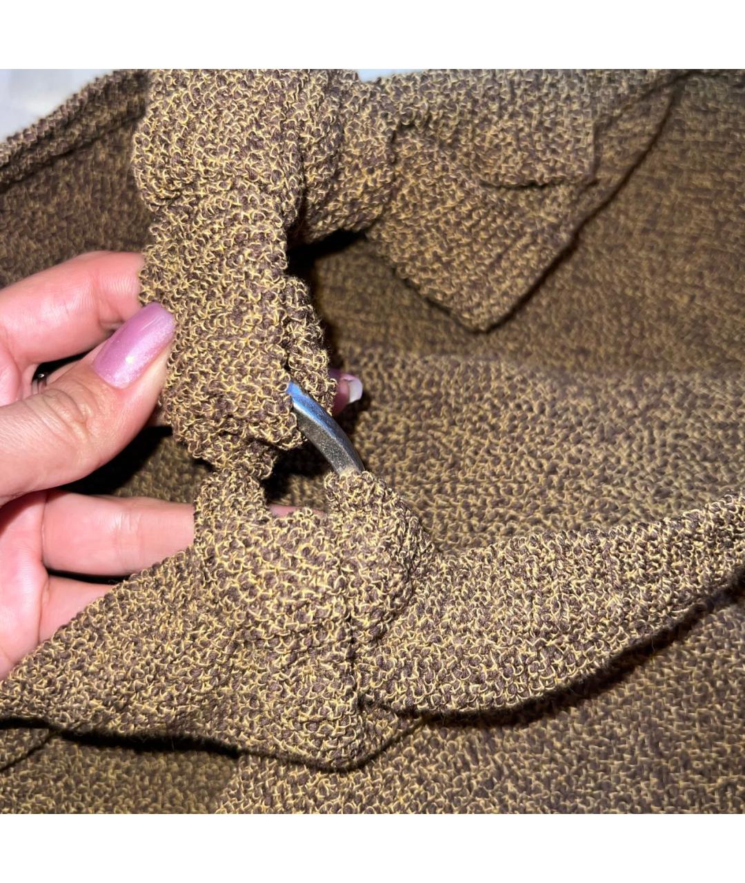 JACQUEMUS Коричневое хлопковое повседневное платье, фото 7