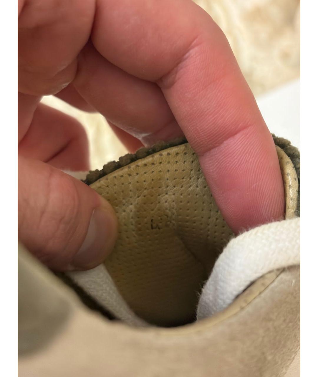 BRUNELLO CUCINELLI Белые кожаные низкие кроссовки / кеды, фото 7