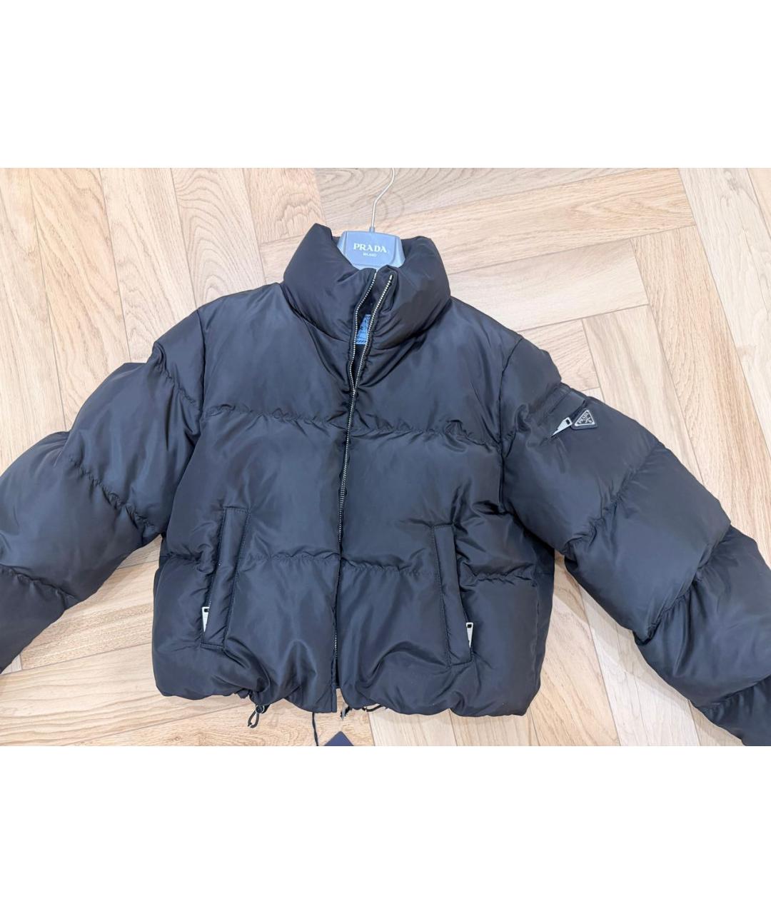 PRADA Черная полиэстеровая куртка, фото 2