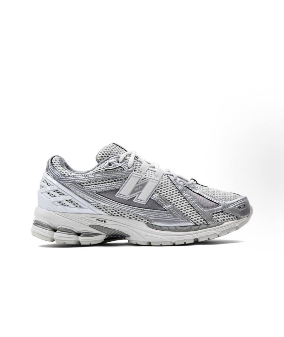 NEW BALANCE Серебряные текстильные низкие кроссовки / кеды, фото 6