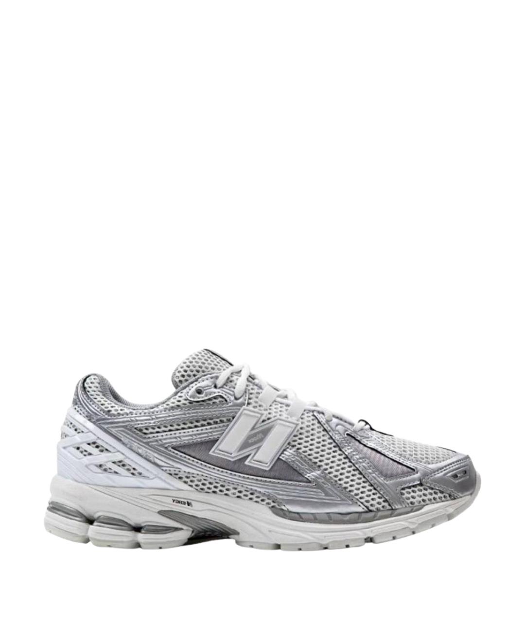 NEW BALANCE Серебряные текстильные низкие кроссовки / кеды, фото 1