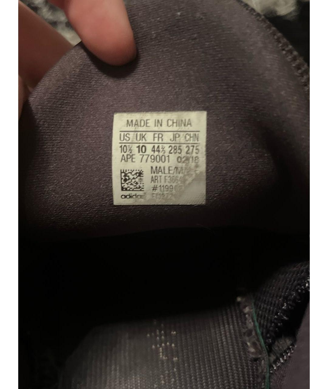 ADIDAS YEEZY Черные замшевые низкие кроссовки / кеды, фото 8