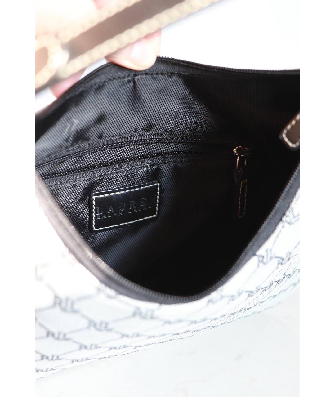 RALPH LAUREN Серая тканевая сумка через плечо, фото 3