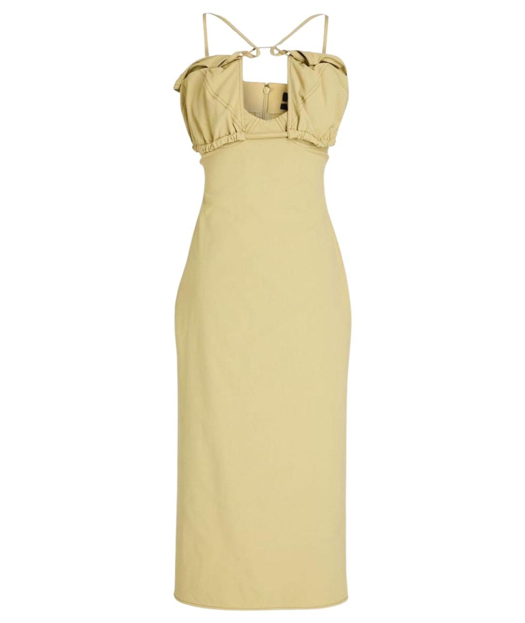 JACQUEMUS Бежевое полиамидовое повседневное платье, фото 1