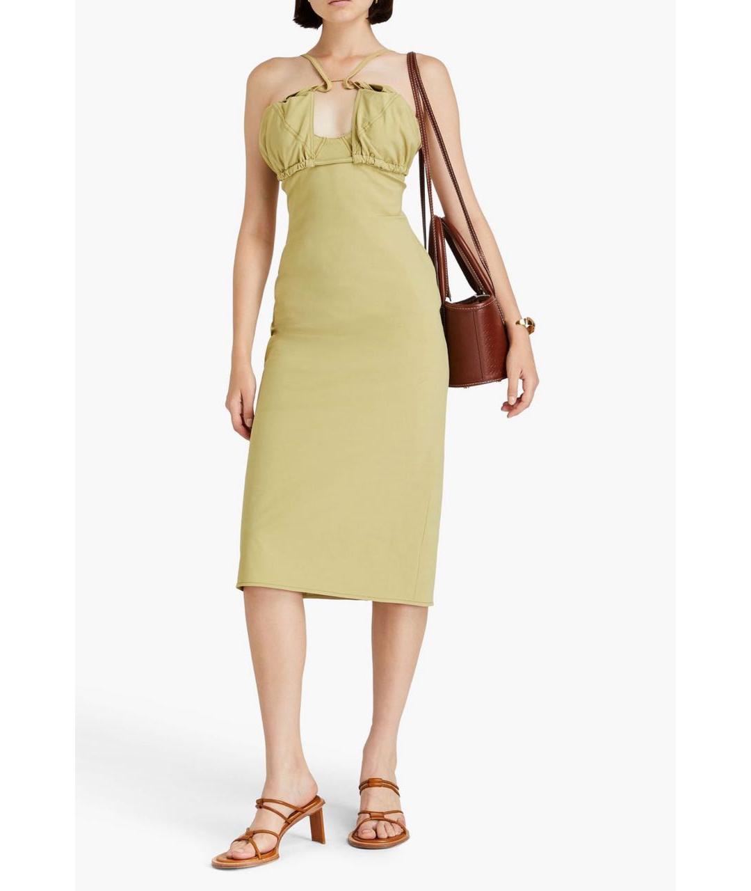 JACQUEMUS Бежевое полиамидовое повседневное платье, фото 2