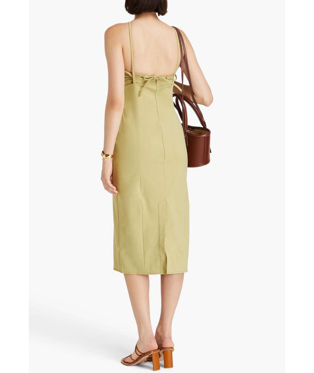 JACQUEMUS Бежевое полиамидовое повседневное платье, фото 3