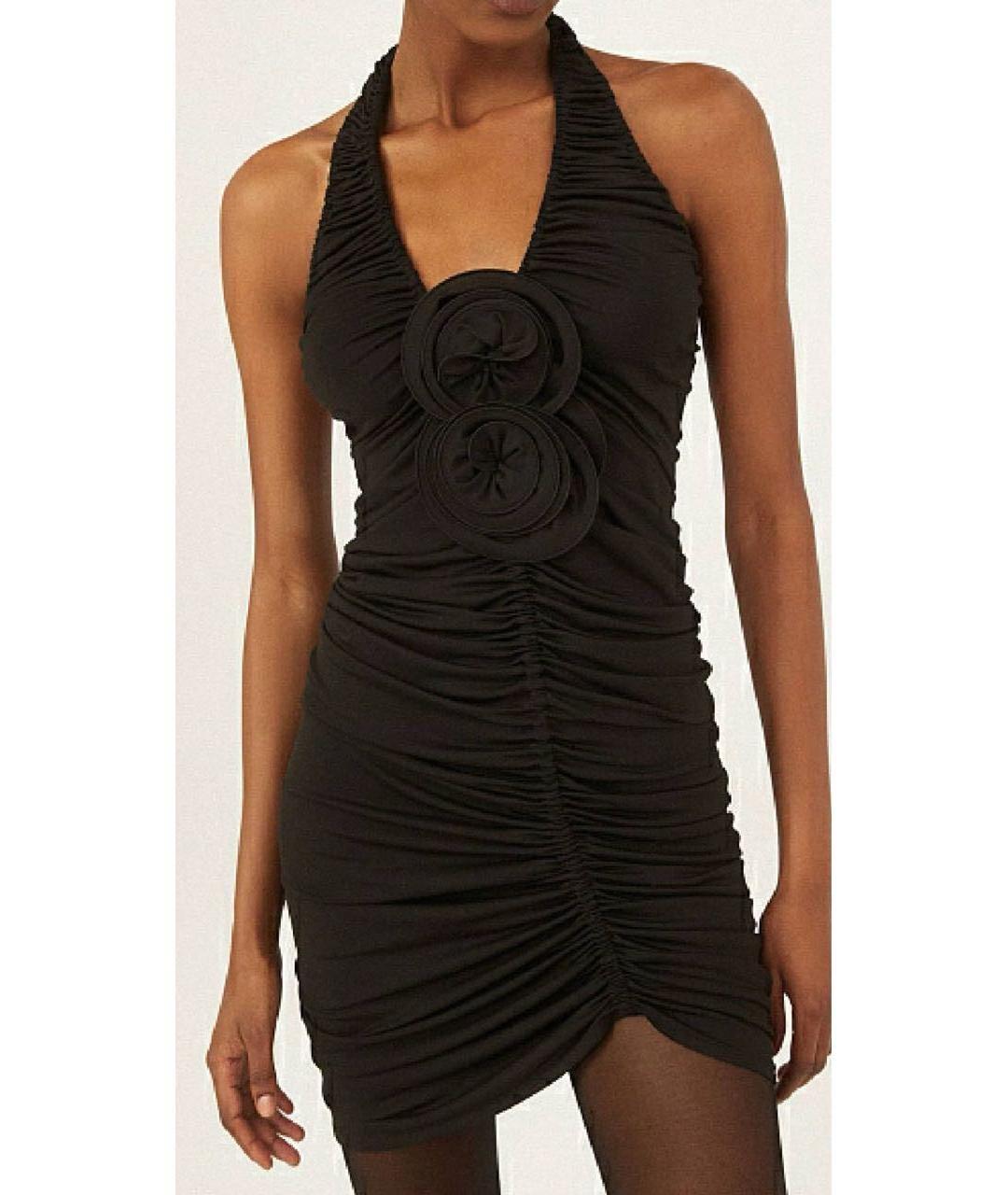 MAGDA BUTRYM Коричневое вискозное коктейльное платье, фото 3