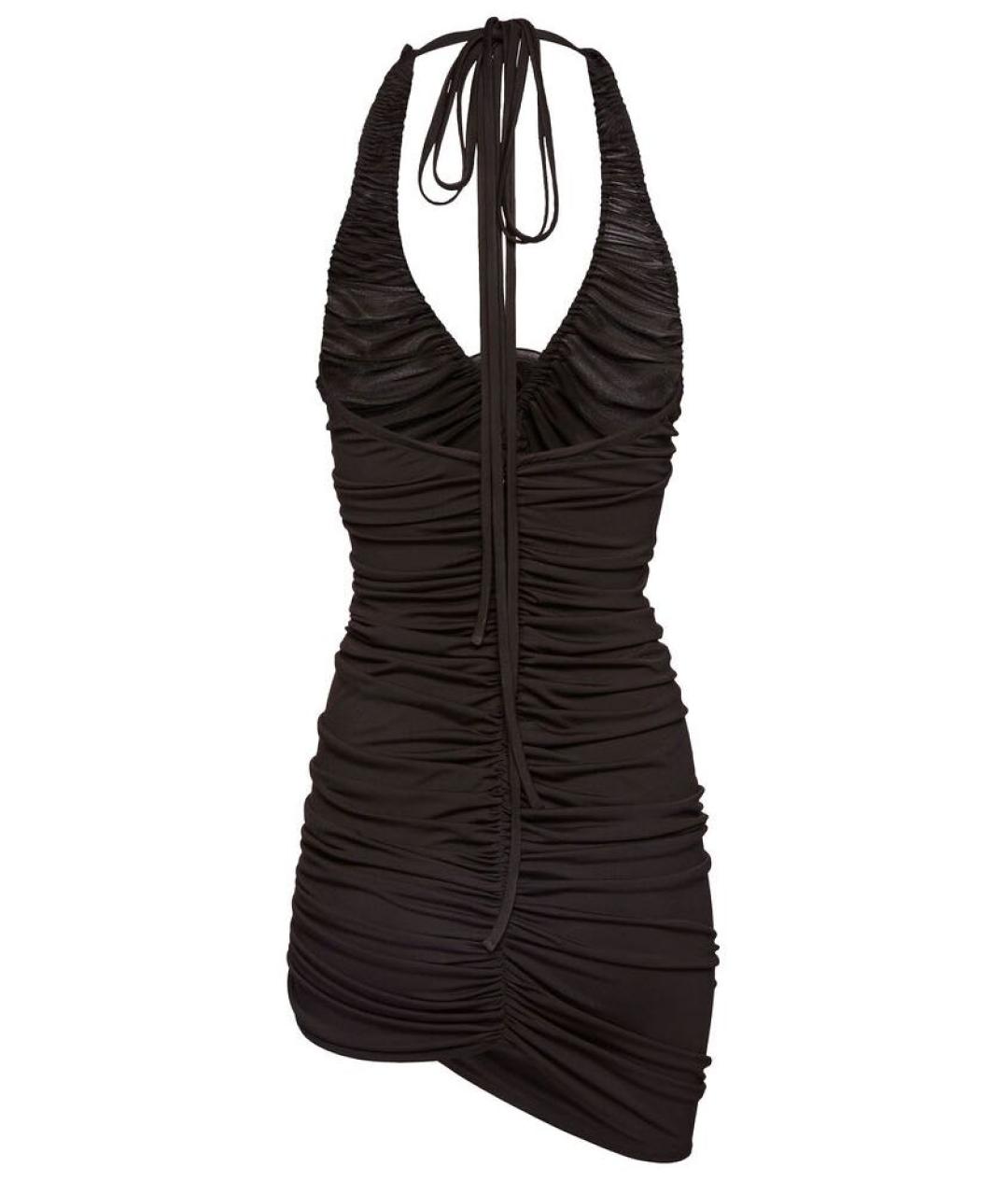 MAGDA BUTRYM Коричневое вискозное коктейльное платье, фото 2