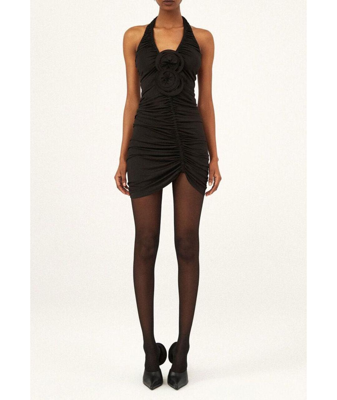 MAGDA BUTRYM Коричневое вискозное коктейльное платье, фото 4