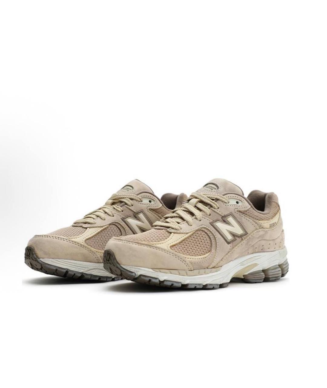 NEW BALANCE Бежевые кожаные кроссовки, фото 3