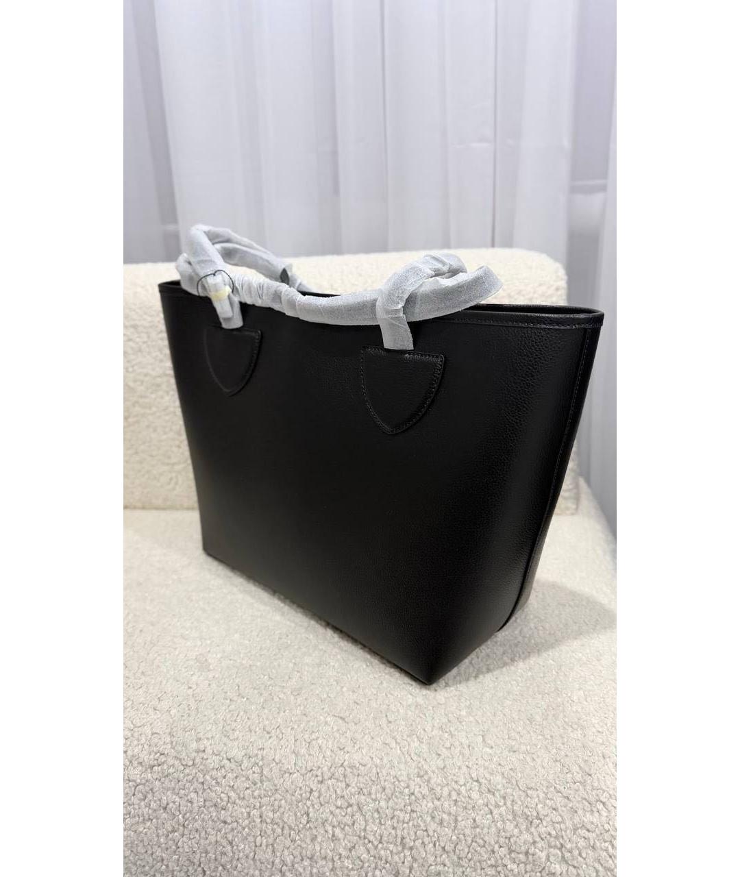 MARC JACOBS Черная кожаная сумка тоут, фото 3