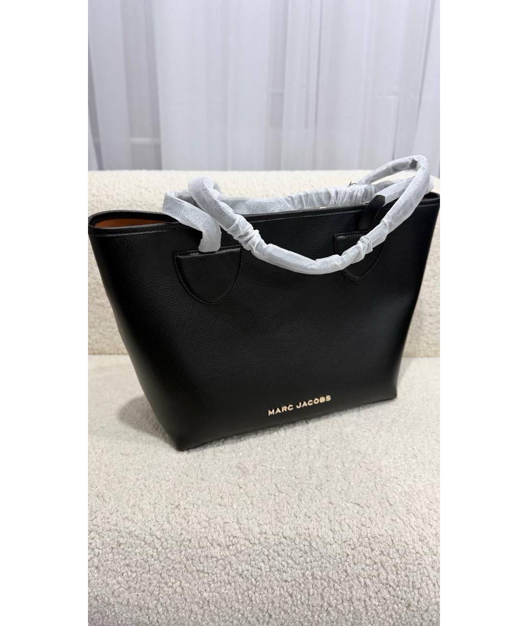 MARC JACOBS Черная кожаная сумка тоут, фото 2