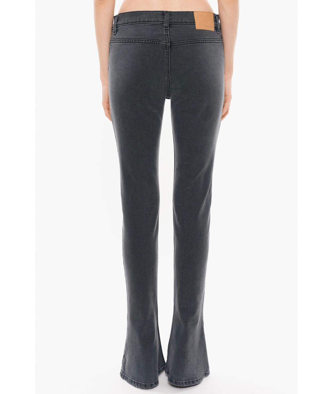 MAGDA BUTRYM Антрацитовые хлопко-эластановые джинсы клеш, фото 4