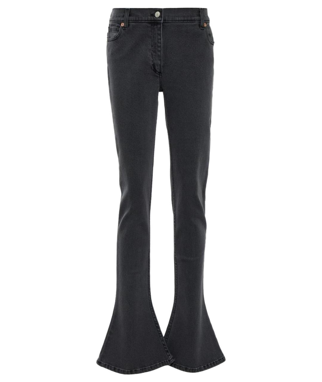 MAGDA BUTRYM Антрацитовые хлопко-эластановые джинсы клеш, фото 1