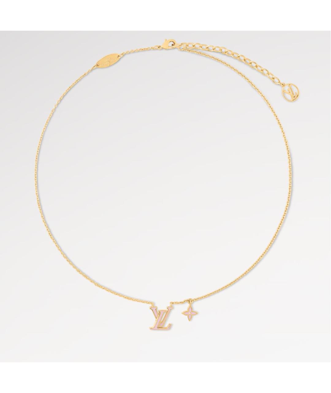 LOUIS VUITTON Золотое металлическое колье, фото 3