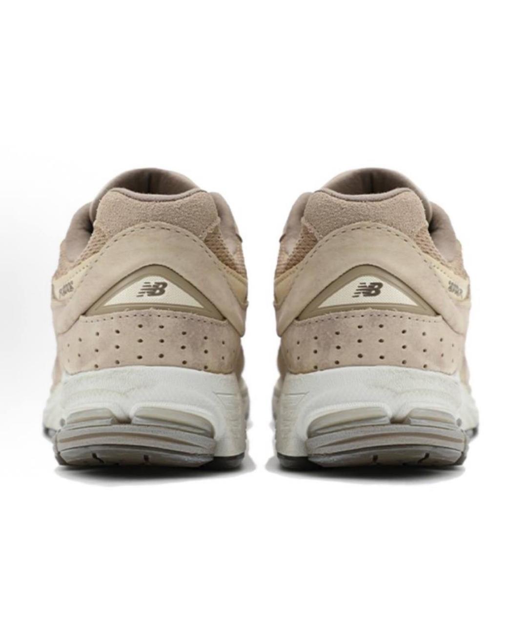 NEW BALANCE Бежевые кожаные низкие кроссовки / кеды, фото 4