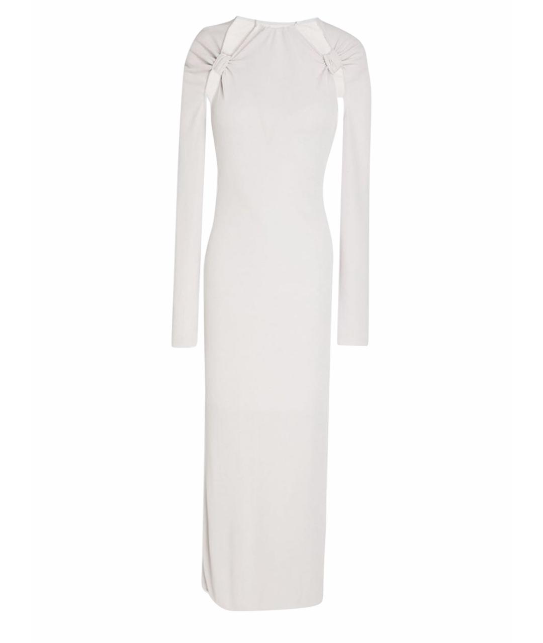 JACQUEMUS Серое вискозное коктейльное платье, фото 1