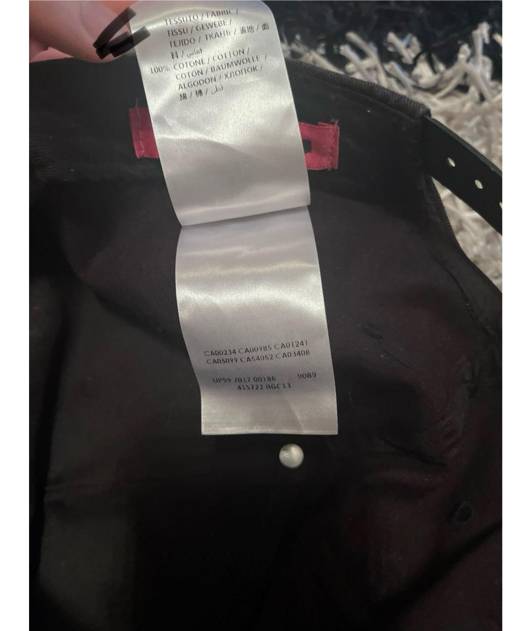 MCQ ALEXANDER MCQUEEN Черная хлопковая кепка/бейсболка, фото 6